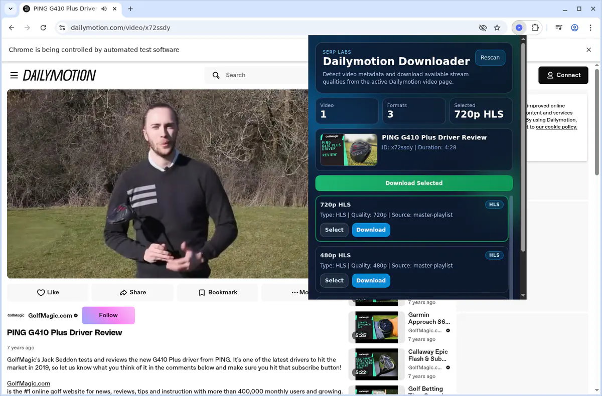 Dailymotion Video Downloader screenshot 5